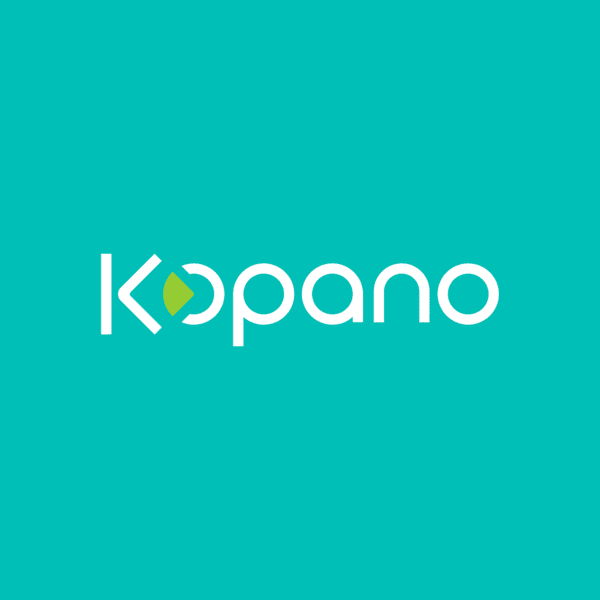 kopano logo white on teal