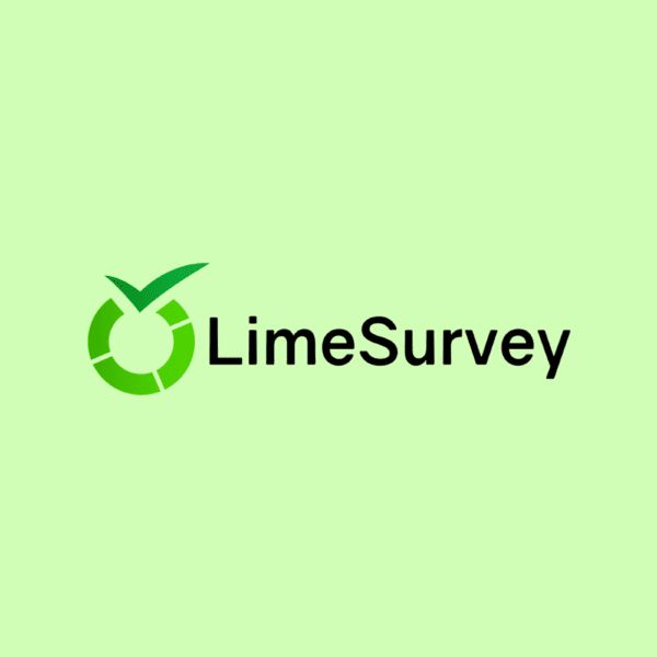 lime survey logo green and black on green