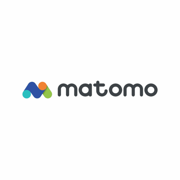 Matomo Logo schwarz auf weiß