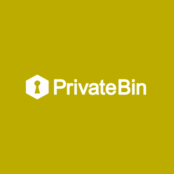 privates bin logo weiß auf gold